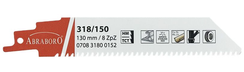 Abraboro 318/150 TCT orrfűrészlap termék fő termékképe