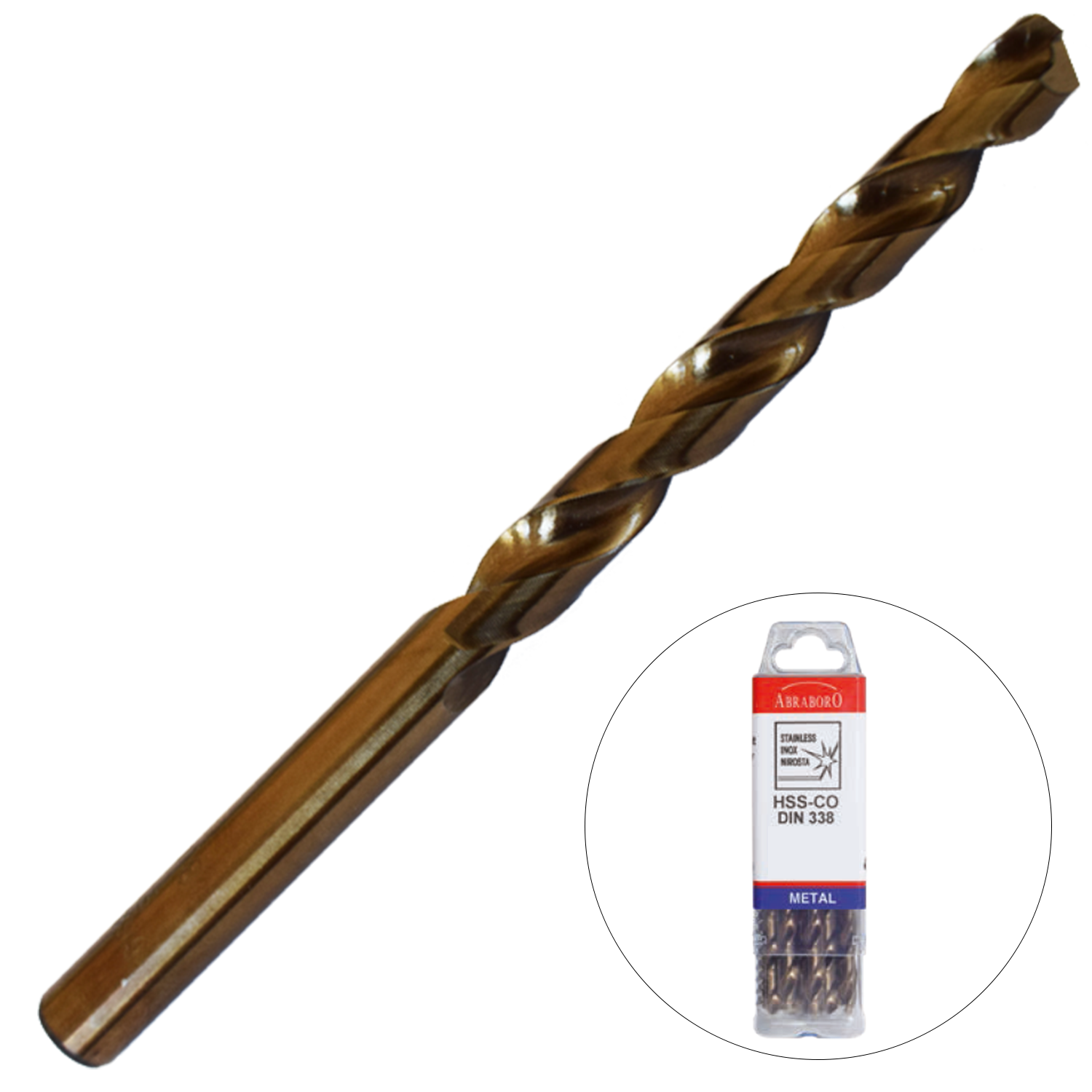 Abraboro 4.7 x 80 / 47 mm HSS-Co fémcsigafúró X-Pack, 10 db/csomag termék fő termékképe