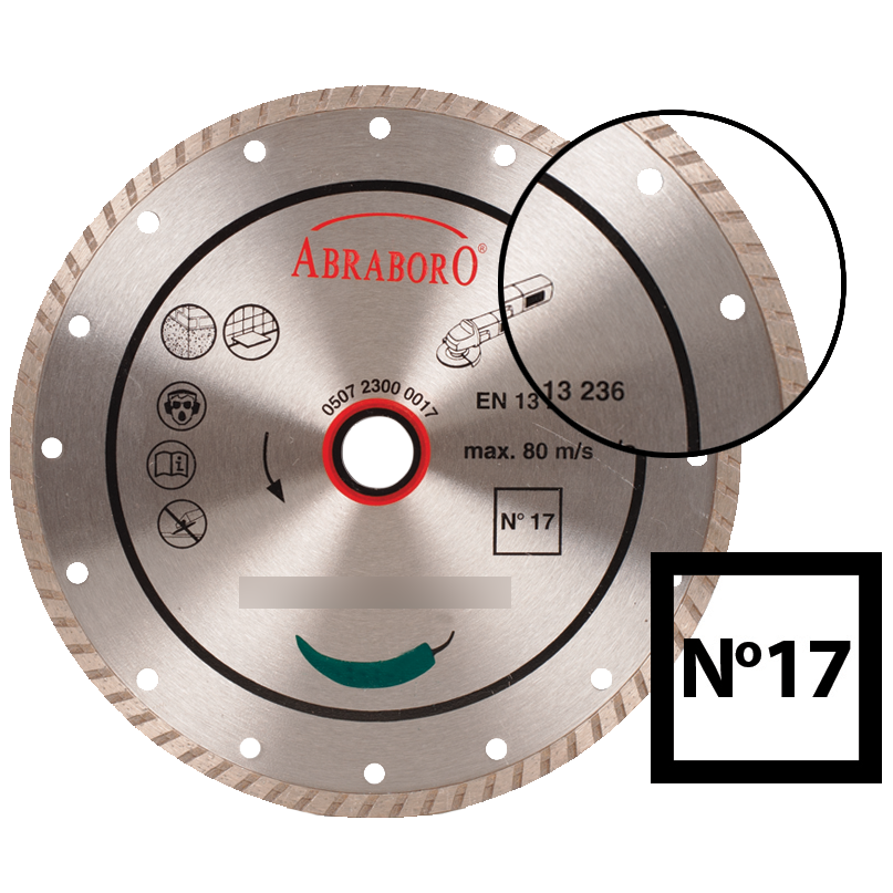 Abraboro 230 x 22.23 mm No.17 turbo gyémánttárcsa termék fő termékképe