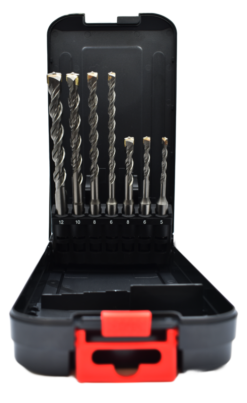 Abraboro 7 részes SDS-plus THOR betonfúró készlet, műanyag dobozban termék fő termékképe