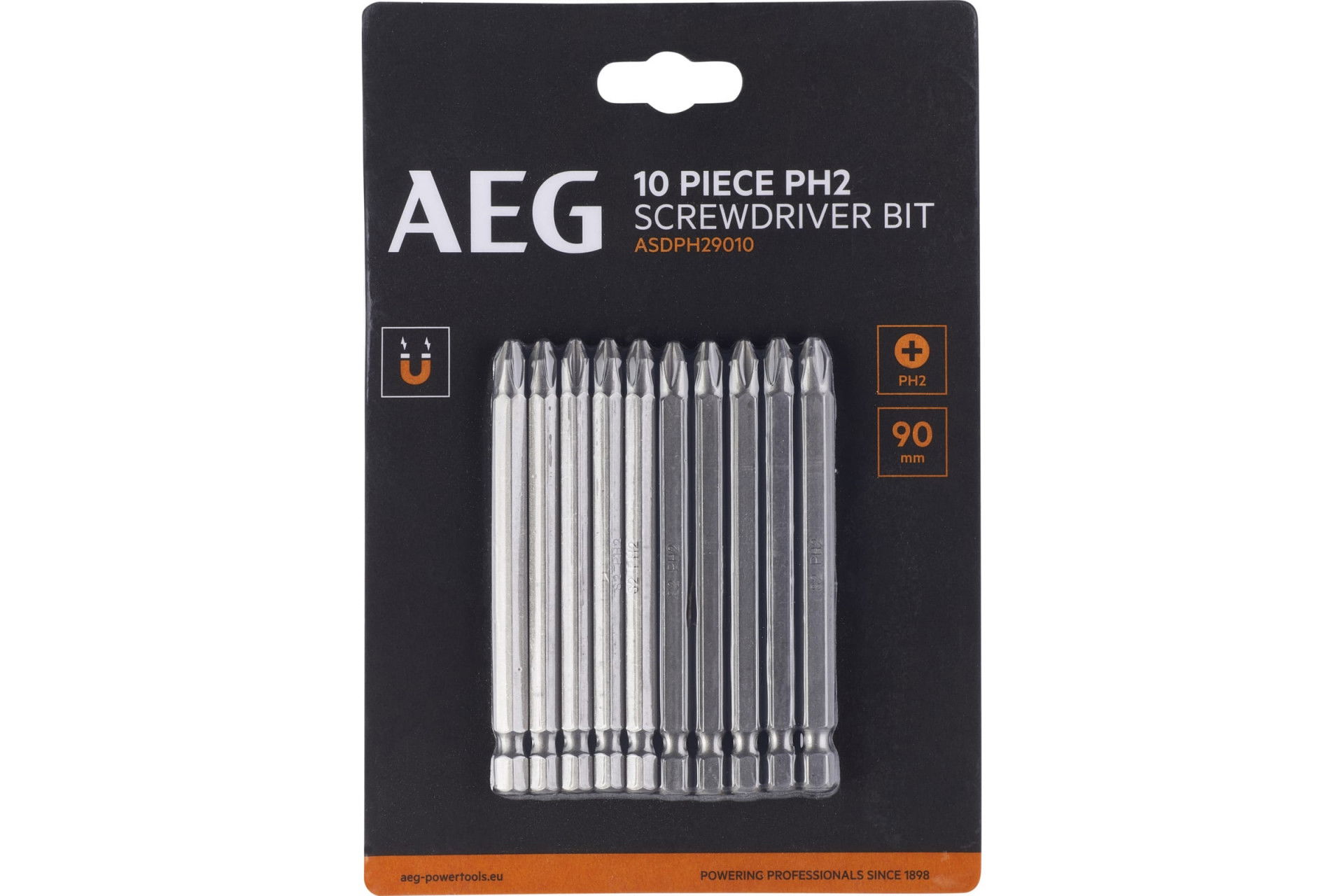 AEG ASDPH29010 90mm PH2 csavarozó bit 10db/bliszter termék fő termékképe