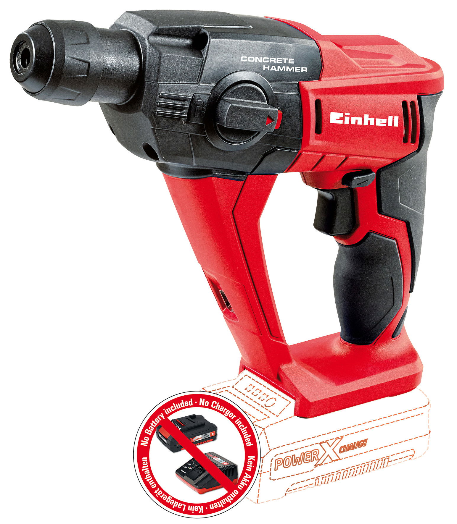 EINHELL TE-HD 18 Li - Solo akkus SDS-plus fúrókalapács (akku és töltő nélkül) termék fő termékképe