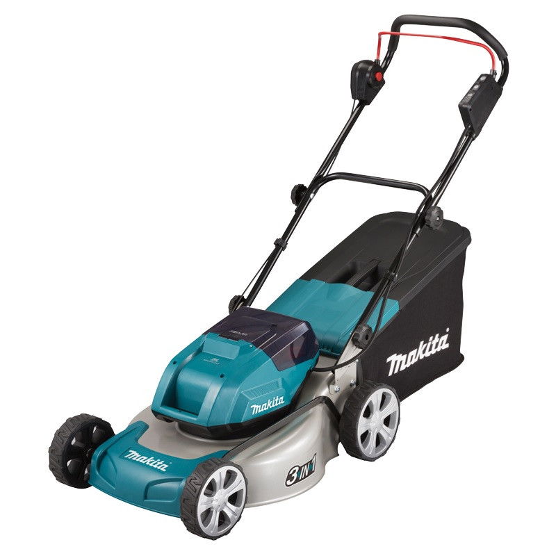 Makita DLM463PT2 akkumulátoros fűnyíró (2 x 5.0 Ah Li-ion akkuval) termék fő termékképe