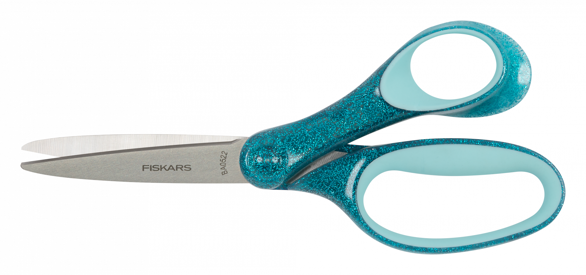Fiskars Iskolai olló, 18 cm, glitter pávakék termék fő termékképe