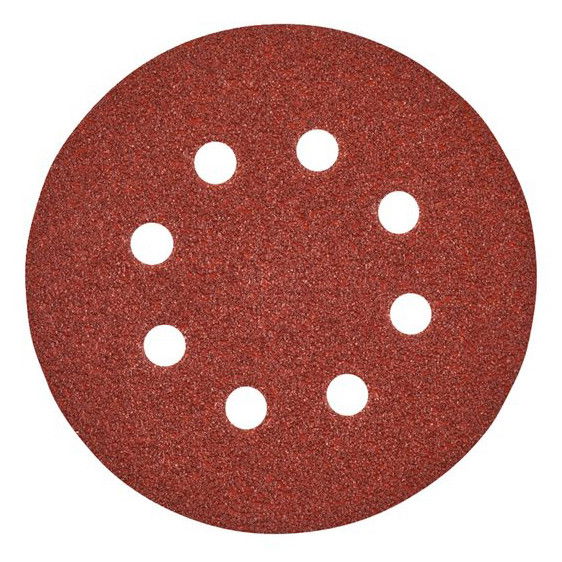 Milwaukee Tépőzáras csiszolólap, Ø 125 mm, 8 lyukú, 240-es finomság, 10 db/csomag termék fő termékképe