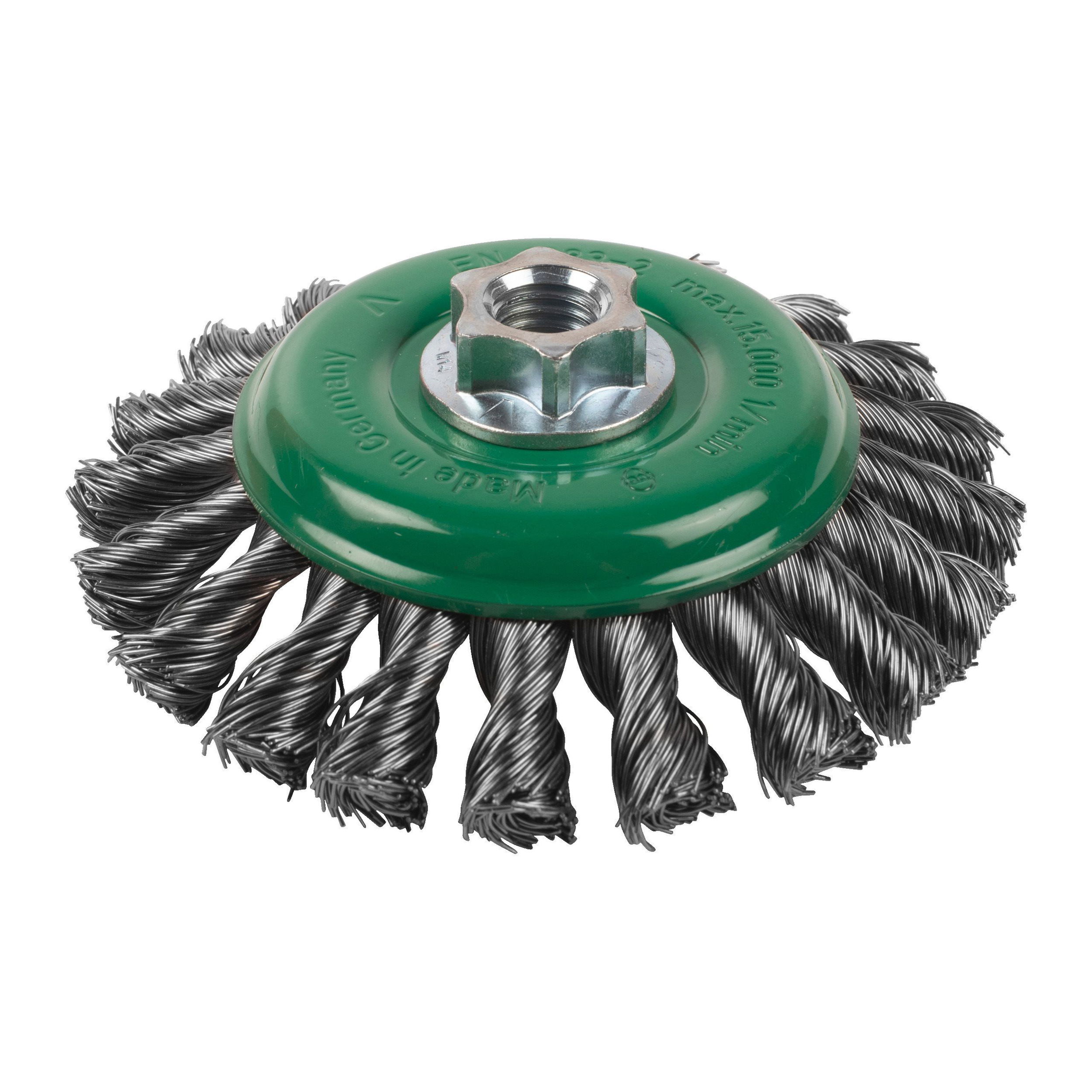 Milwaukee Kúpos drótkorong, fonott, Inox/0.5 mm, M14, 115 x 12 mm termék fő termékképe