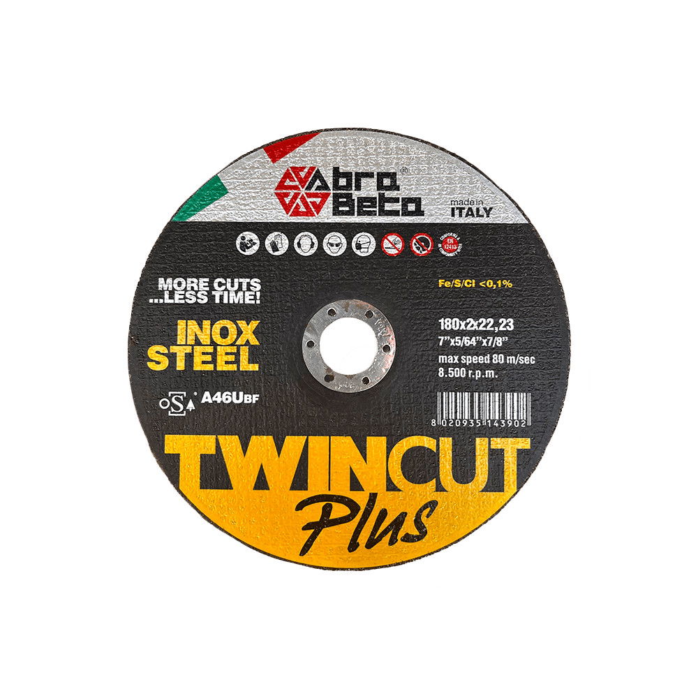 AbraBeta A46U acél/inox 180x2x22,23 25db/csomag termék fő termékképe