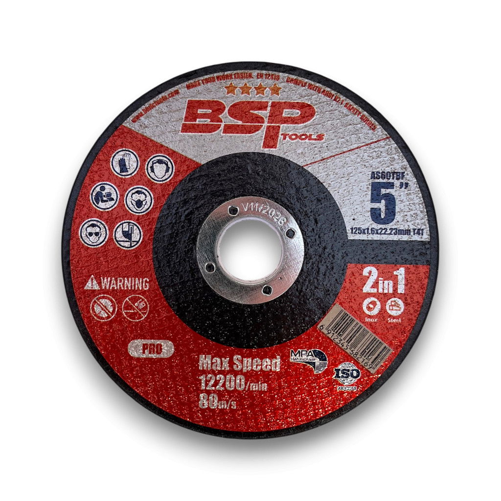 BSP Pro vágótárcsa acél/inox 125x1,6x22,23 10db/csomag termék fő termékképe