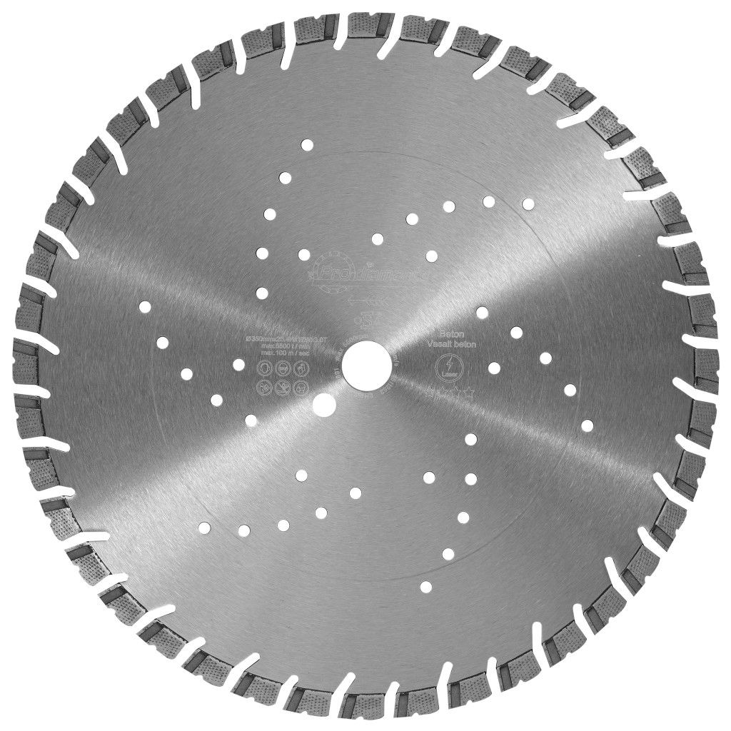 Prodiamante XQ-ET1-350 vékonyított ultragyors vasaltbeton vágókorong Ø350mm kézi gépre termék fő termékképe