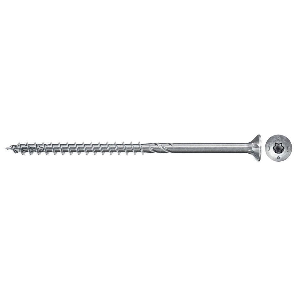 Fischer FPF II CTP 6.0 x 160 BC 100 süllyesztett fejű, kékre horganyzott forgácslapcsavar részmenettel, TX behajtással, 100 db/csomag termék fő termékképe