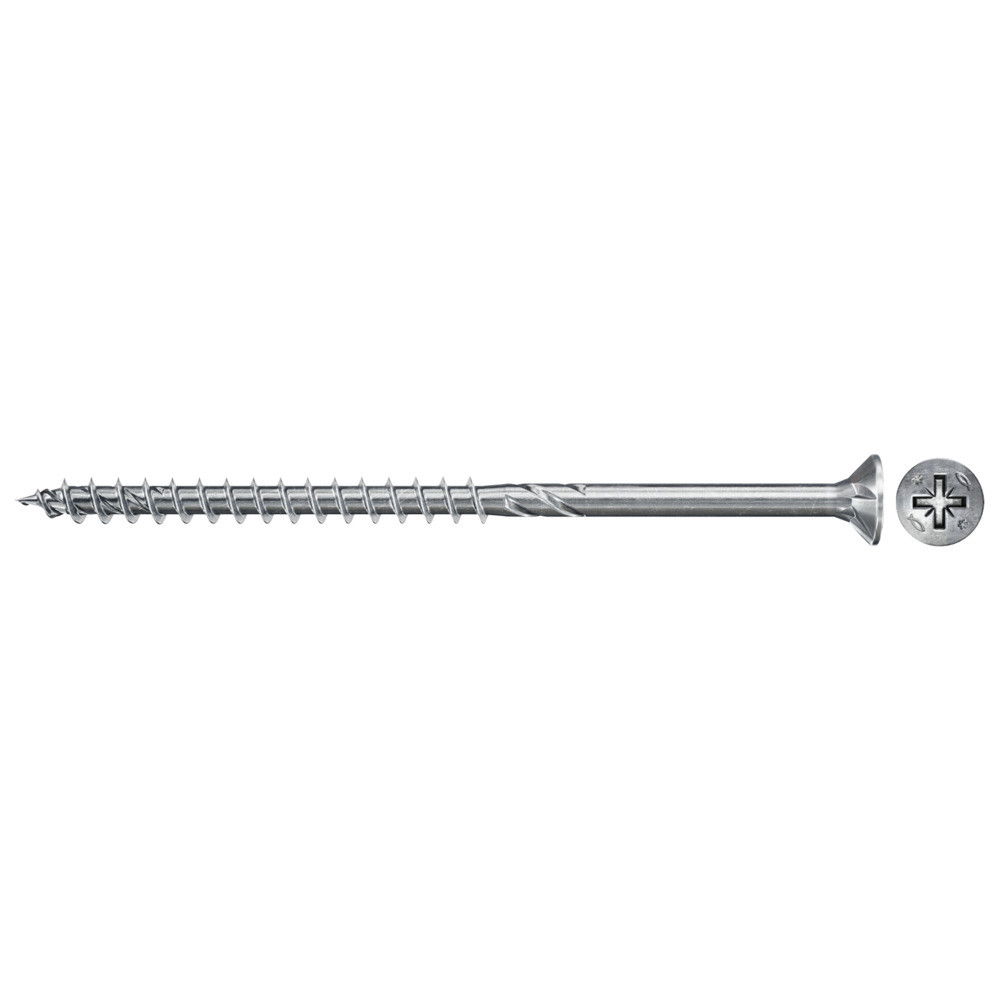 Fischer FPF II CZP 6.0 x 140 BC 100 süllyesztett fejű, kékre horganyzott csavar részmenettel, PZ behajtással, 100 db/csomag termék fő termékképe