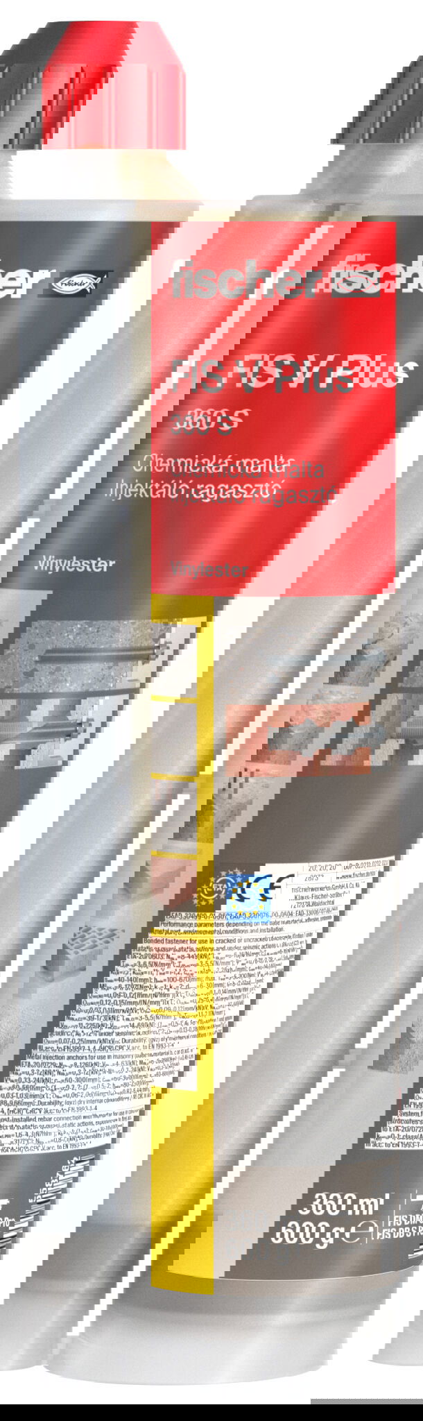 Fischer FIS V Plus 360 S HWK G injektáló ragasztó, 360 ml, 12 db/csomag termék fő termékképe