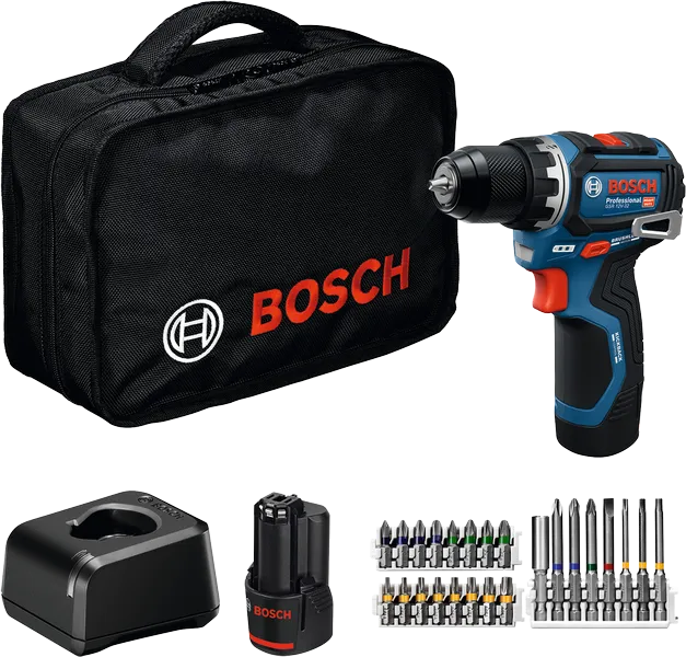 Bosch GSR 12V-32 akkus fúró-csavarozó + 24 részes tartozék (2 x 2.0 Ah Li-ion akkuval, szerszámtáskában) termék fő termékképe