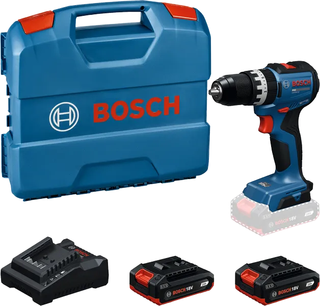 Bosch GSB18V-52 akkus ütvefúró-csavarozó (2 x 2.0 Ah Li-ion akkuval, L-Case kofferben) termék fő termékképe