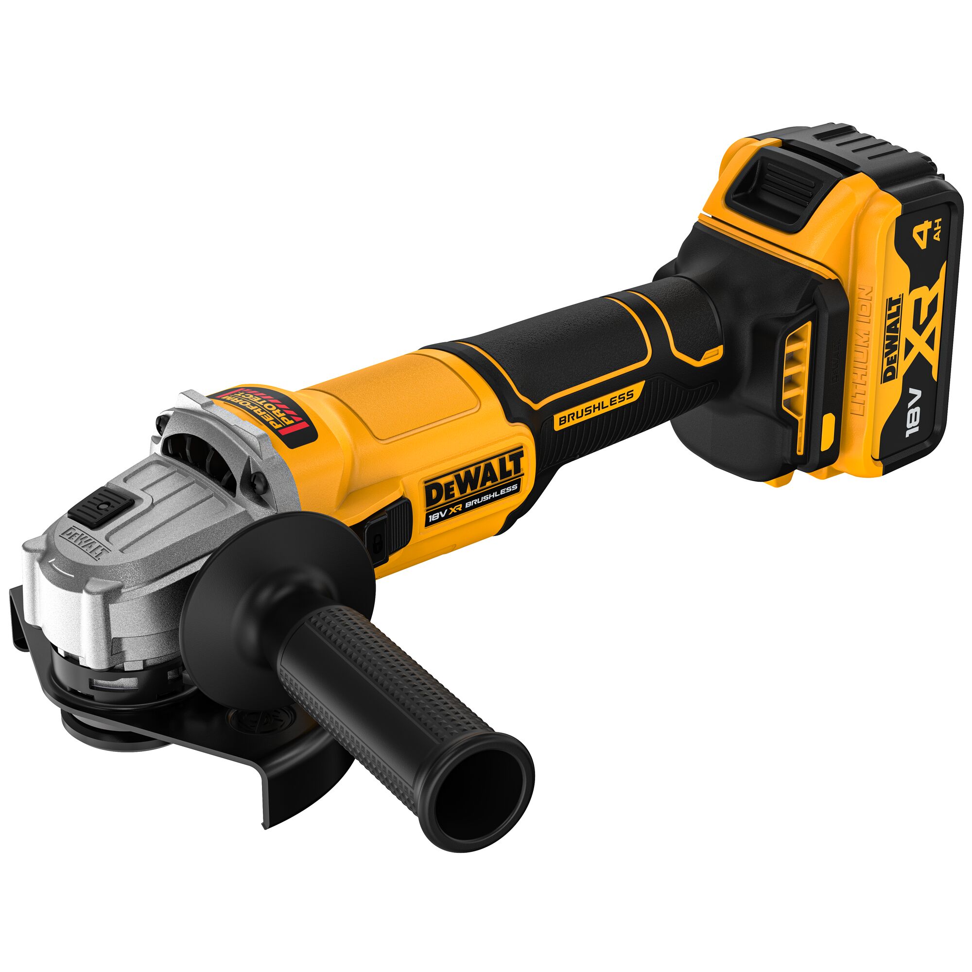 Dewalt DCG407M2T akkus sarokcsiszoló (2 x 4.0 Ah Li-ion akkuval, TSTAK kofferben) termék fő termékképe
